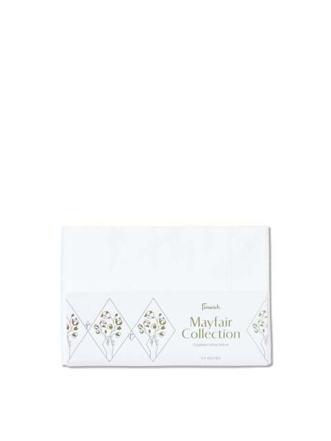 Fenwick at Home Mayfair 1000 Thread Count Pillowcase in White, Cotton, Size Standard - image 1