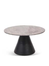 Libra Interiors Clifton Ii Charcoal Black And Dark Travertine Coffee Table in Grey, Size 435x75x75 - thumbnail 1