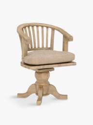 Barker and Stonehouse Verberie Rotating Office Chair in Reclaimed Wood