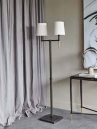 Libra Interiors Stella Floor Lamp in brown - thumbnail 2