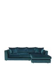 Barker and Stonehouse Harrington Large Right Hand Facing Chaise Sofa in Lumino Teal - thumbnail 2