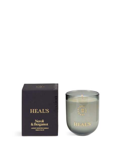 Heal's Dusk Neroli & Bergamot Candle in Grey, Ceramic