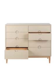 Heal's Amira Wide Chest Of Drawers Painted Oatmeal in Beige - thumbnail 3