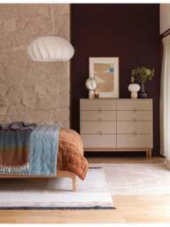 Heal's Amira Wide Chest Of Drawers Painted Oatmeal in Beige - thumbnail 2