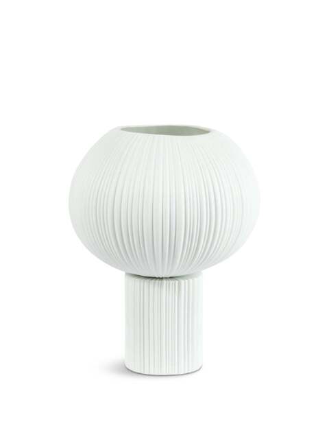 Heal's Sea Urchin Porcelain Table Lamp in White, Wood/Metal - image 1