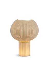 Heal's Sea Urchin Porcelain Table Lamp in White, Wood/Metal - thumbnail 3