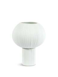 Heal's Sea Urchin Porcelain Table Lamp in White, Wood/Metal - thumbnail 1
