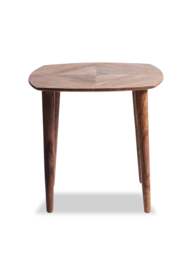 Barker and Stonehouse Vida Natural Wood Side Table in Brown