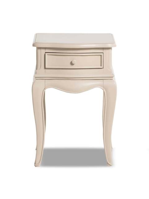 Barker and Stonehouse Calista Wooden 1 Drawer Bedside Table in White - image 1