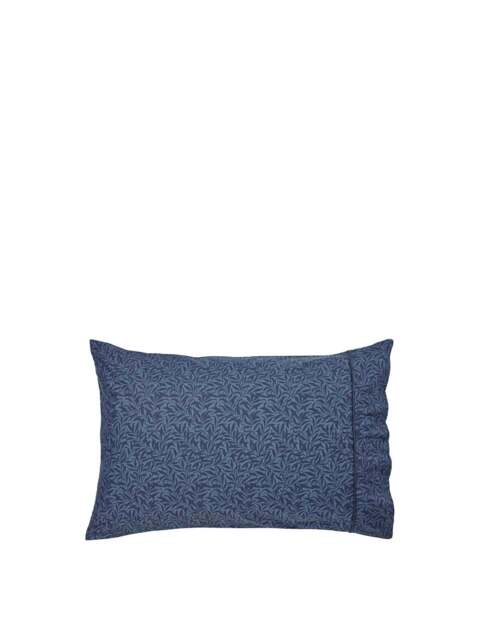 Morris & Co Strawberry Thief Pillowcase Pair in Indigo, Size Standard
