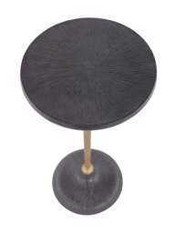 Libra Interiors Pair Of Moulton Round Side Tables in black - thumbnail 3