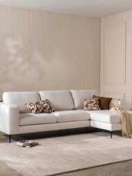 Barker and Stonehouse Sienna Bouclé Right-Hand Chaise Sofa in Neutral - thumbnail 2