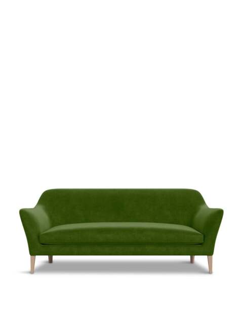 Heal's Heal’s Wallis 4-Seater Sofa Smart Luxe Velvet Grass in Green, Size 210x87x86