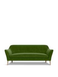 Heal's Heal’s Wallis 4-Seater Sofa Smart Luxe Velvet Grass in Green, Size 210x87x86