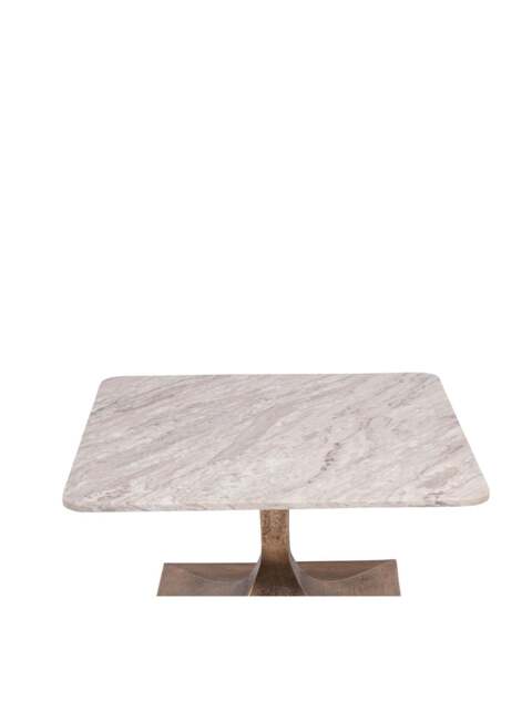 Libra Interiors Morchino Marble Coffee Table in Grey, Size 39x69x69 - image 1
