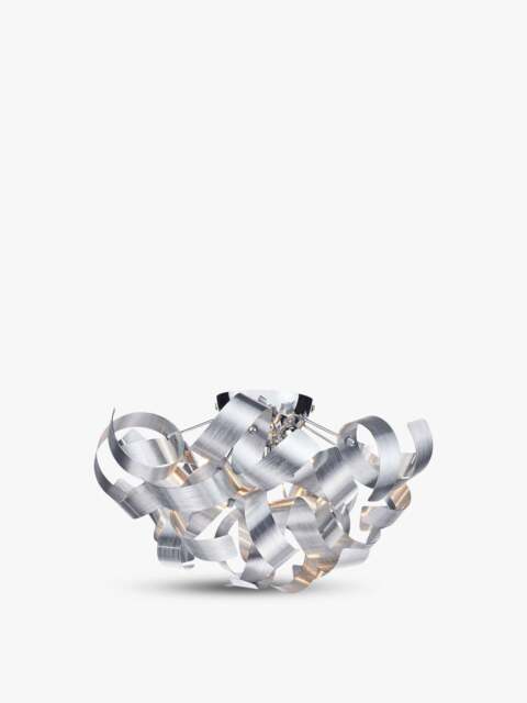 Dar Lighting Rawley 4 Light Ribbon Flush in Brushed Aluminium - image 1