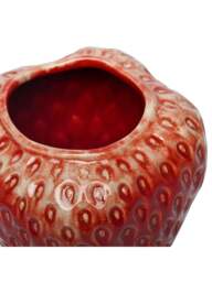 Libra Interiors Berry Glaze Vase Medium Red - thumbnail 2