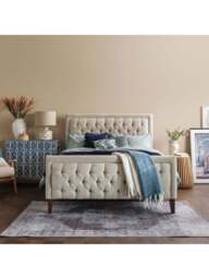 Barker and Stonehouse Ombra Marble And Mango Wood Side Table in Neutral - thumbnail 2