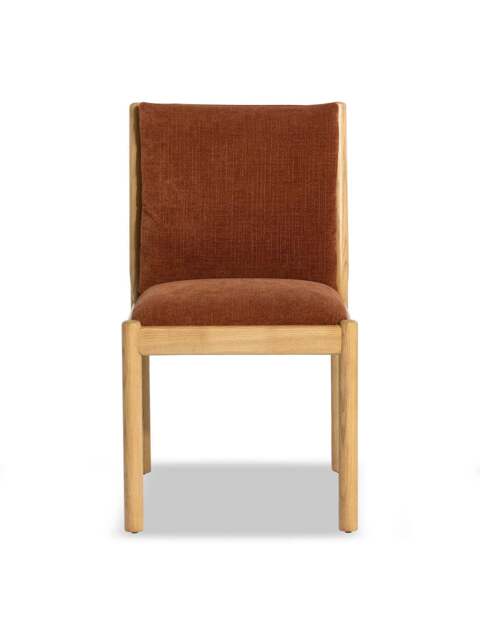 Barker and Stonehouse Mirna Rust Fabric Dining Chair in Red - image 1