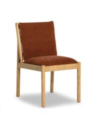 Barker and Stonehouse Mirna Rust Fabric Dining Chair in Red - thumbnail 2