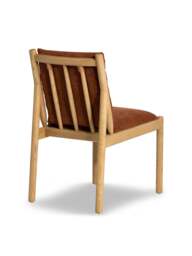 Barker and Stonehouse Mirna Rust Fabric Dining Chair in Red - thumbnail 3