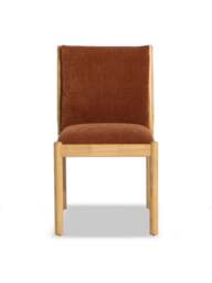 Barker and Stonehouse Mirna Rust Fabric Dining Chair in Red - thumbnail 1