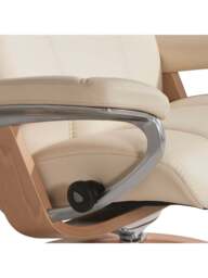 Barker and Stonehouse Consul Medium Signature Chair And Footstool, Cream in Neutral - thumbnail 4