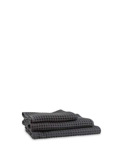 Heal's Waffle Bath Towel in Grey, Cotton, Size 70x140