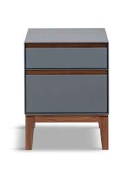 Heal's Lars Bedside Table / Walnut in Grey, Size 40x35x52 - thumbnail 3