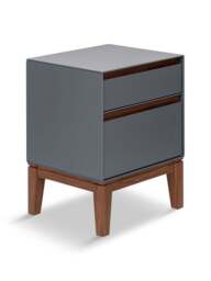 Heal's Lars Bedside Table / Walnut in Grey, Size 40x35x52 - thumbnail 5