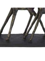 Libra Interiors Family Of Three Giraffes Sculpture in Bronze, Size 34x38x8 - thumbnail 3