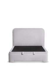 Barker and Stonehouse Tilbury Fabric Ottoman Bed Frame King in Grey - thumbnail 1