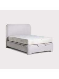 Barker and Stonehouse Tilbury Fabric Ottoman Bed Frame King in Grey - thumbnail 3