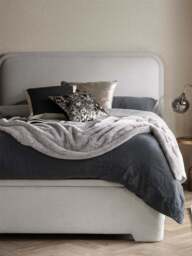 Barker and Stonehouse Tilbury Fabric Ottoman Bed Frame King in Grey - thumbnail 2