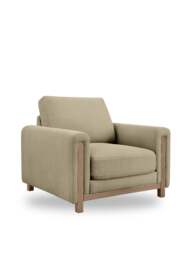 Barker and Stonehouse Reynard Fabric Armchair in Neutral - thumbnail 2
