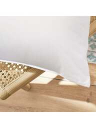 Brinkhaus Blue Down And Feather Pillow Medium in White, Cotton, Size Square - thumbnail 3