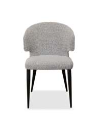 Barker and Stonehouse Boucle Fabric Dining Chair in Grey - thumbnail 2
