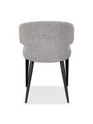Barker and Stonehouse Boucle Fabric Dining Chair in Grey - thumbnail 3