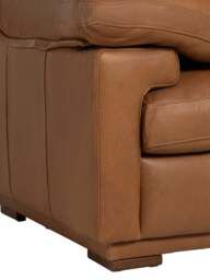 Barker and Stonehouse Langley Armchair in Brown, Leather - thumbnail 4