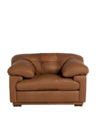 Barker and Stonehouse Langley Armchair in Brown, Leather - thumbnail 2