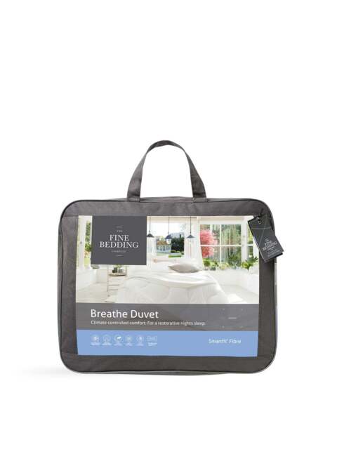 The Fine Bedding Company Breathe Thermal Duvet 13.5 Tog in White, Size Single - image 1