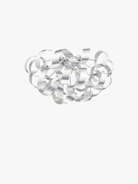 Dar Lighting Rawley Flush Light in Brushed Aluminium - image 1