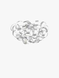 Dar Lighting Rawley Flush Light in Brushed Aluminium