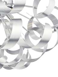 Dar Lighting Rawley Flush Light in Brushed Aluminium - thumbnail 2