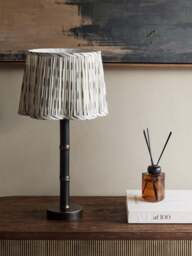 Libra Interiors Lexi Table Lamp in brown - thumbnail 2