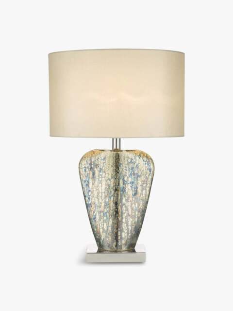 Dar Lighting Syracuse Table Lamp With Shade in Gold Mercury Glass - image 1
