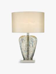 Dar Lighting Syracuse Table Lamp With Shade in Gold Mercury Glass