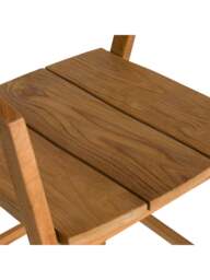 Barker and Stonehouse Grenada Reclaimed Teak Wood Open Back Barstool With Arms in Brown - thumbnail 4