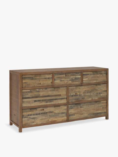 Barker and Stonehouse Charlie Reclaimed Wood 7 Drawer Dre in Reclaimed Oakland Finish - image 1