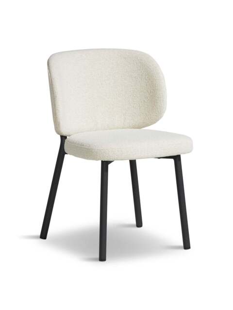 Barker and Stonehouse Elodie Boucle Dining Chair, in Neutral - image 1